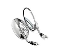 Para Yamaha MT-01 MT-03 MT-07 MT-09/SR/FZ-07 FZ-09 MT-10, Espejo Retrovisor Universal Para Motocicleta, Espejo Retrovisor Ovalado De 10mm(Chrome)