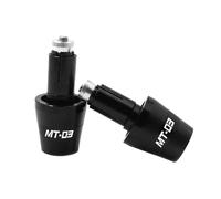 para Yamaha MT-03 Puños de Manillar de Motocicleta Tapones de Extremo de Manillar Deslizador de Peso Tapones de Manillar de Motocicleta Tapón de Extremo de Manillar Deslizante (Negro)