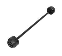para Yamaha MT-07 FZ-07 MT07 FZ07 XSR700 Rueda Trasera Delantera Eje Horquilla Crash Slider Motocicleta Soporte(1417 Front Slider BK)