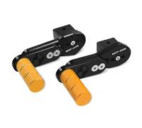 para Yamaha MT10 MT 10 2016-2024 Motocicleta Multi-ángulo Trasero Pasajeros Apoyapiés Reposapiés Ajustable Telescópico Estriberas Traseras