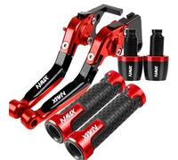 para Yamaha NMAX 125 155 160 2015-2021 2022 2023 2024 2025 Juegos De Palancas De Freno De Embrague De Motocicleta Palancas De Manija Plegables Ajustables(Red A)