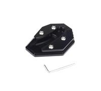 Para YAMAHA NMAX155 NMAX125 NMAX 155 125 160 2020-2023 Motocicleta CNC Kickstand Pie Soporte Lateral Extensión Pad Placa De Soporte Ampliar Soporte(Negro)