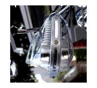 para Yamaha para Cygnus X125 Xmax 300 para Fazer 250 R15 R6 2017 R1 2008 MT 10 Protector De Guardamanos Parabrisas con Luz Paramanos Motocicleta(Clear-White Light)