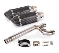 para Yamaha para FZ6 para FZ6N para FZ6S 2004-2011 Sistema Slip-on Enlace Medio 51 Mm Contiene Tubo DB Killer De Escape Motocicleta Silenciador Escape Moto(7)