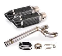para Yamaha para FZ6 para FZ6N para FZ6S 2004-2011 Sistema Slip-on Enlace Medio 51 Mm Contiene Tubo DB Killer De Escape Motocicleta Silenciador Escape Moto(6)
