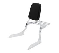 Para Yamaha Para Stryker 1300 XVS1300 2011-2017 Respaldo Trasero Para Motocicleta Con Almohadilla Para Portaequipajes(Chrome)
