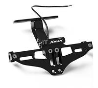 para Yamaha para Xmax 125 para Xmax 200 para XMAX250 para XMAX300 para XMAX400 Soporte De Matrícula Trasera con Eliminador De Guardabarros Limpio De Cola Ligera (Color : A Black)