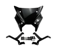 para Yamaha Parabrisas Motocicleta Parabrisas Delantero De Motocicleta | Para YAMAHA MT-09 2024 2025 Para MT09 SP 2024 2025 Para Y-AMT Mt09 Visera deportiva Parabrisas(Negro)