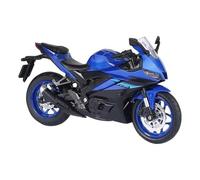 para Yamaha R3 R1M Modelo De Motocicletas Juguete Aleación Diecast Sonido Ligero Absorción Impacto Rueda Delantera Dirección Simulación Motos 1:12