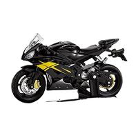 Para Yamaha R6 1:18 Modelo De Motocicleta Clásica Fundición A Presión Aleación Y Plástico Enlace De Extremo Delantero Amortiguador De Rueda Trasera Réplica De Coche De Calle De Carreras Adornos De Mot