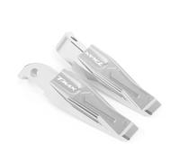 Para Yamaha Tmax500 TMAX530 Tmax560 Tmax 500 Tmax 530 Sx Dx Tmax 560 2008-2023 Estriberas Traseras Para Motocicleta Reposapiés Pedales De Pasajero(Plata)