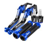 Para Yamaha TRACER700 TRACER 700 2018-2022 2023 2024 2021 Accesorios De Motocicleta Palancas De Embrague De Freno Plegables Ajustables Extremos De Puños De Manillar(Azul)