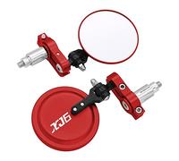 Para Yamaha XJ6 DIVERSION XJ6N Espejos Retrovisores De Motocicleta Redondo 7/8 "extremo De Barra De Manija Plegable Espejo Lateral De Motocicleta Universal(Rojo)