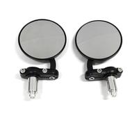 Para Yamaha XJR1300/XJ6/v-max/MT-01/MT-03/TDM900/FZ1/FZ6/YBR/XVS950 Motocicleta CNC Espejos Retrovisores De Aluminio De 7/8"(Negro)