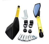 Para Yamaha XJR1300 / XJ6 / V-max/MT-01 / MT-03 / TDM900 / FZ1 / FZ6 / YBR / XVS950 / XV1900 / XVS1300 Espejos De Motocicleta Espejo Retrovisor De Aluminio(Oro)