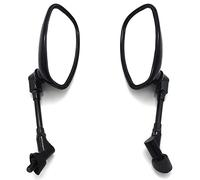 Para Yamaha XVS1300 XVS1100 XVS950 XVS650 XVS400 XVS250 XVS125, Espejo Retrovisor Lateral Cromado Para Motocicleta, Espejos Laterales Negros De Plástico ABS(Negro)