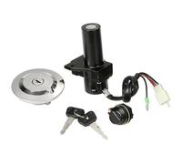 para Yamaha YBR125 2002-2010 2011 2012 2013 4 Cables Interruptor Encendido 3 Pines Kit De Cerradura Llave para Motocicleta Interruptor Encendido Motocicleta