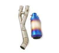 para Yamaha YZF-R1 2015 2016 2017 2018 19 20 21 22 23 24 25 MT-10 FZ-10 2015-2021 Sistema De Escape Motocicleta Tubo Enlace Medio Silenciador 60.5mm con DB Killer