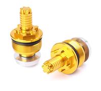 para Yamaha YZF R25 YZF R3 41MM CNC Aluminio Moto Amortiguador De Impacto Delantero Tapa De Tornillo Ajustadores De Precarga Pernos De Horquilla (Color : Oro)