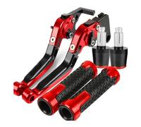 Para Yamaha YZF R7 2021 2022 2023 YZFR7 Accesorios De Motocicleta Palancas De Embrague De Freno Plegables Ajustables Extremos De Manillar(Rojo)