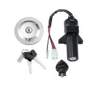 Para YBR 125 2002-2013 Kit De Interruptor De Encendido Para Motocicleta Tapa De Tanque De Combustible Y 2 Llaves Interruptor Bloqueo Encendido