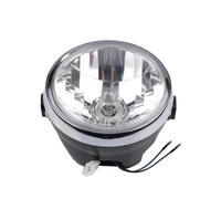 para YBR125 para YBR 125 2002-2012 2013 7 Pulgadas 35W 3500K Moto Faro Delantero lámpara Faro ámbar Faros clásicos Redondos Faros Delanteras