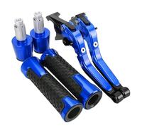 Para YFM700 2000-2006, Palancas De Embrague De Freno Plegables Ajustables, Empuñaduras De Manillar, Accesorios(Blue)
