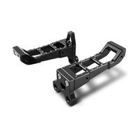 para YFZ450R para Clavijas Pie ATV Pedales Descanso Soporte Reposapiés 2009-2022 para YFZ450X 2010-2011 Estriberas Aluminio Billet Reposapiés Delanteros(Negro)