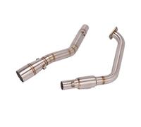 para YZF R15 R125 para MT-15 para V3 V4 2020-2024 Escape De Motocicleta Tubo De Enlace Frontal Conexión De Catalizador Hader 51mm Tubo De Escape para Motocicleta(White)