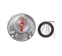 Para YZF R3 R25 R6 R1 R125 250 2010-2023 Tapa Del Depósito De Combustible CNC Para Motocicleta RESPUNEKBAH(Silver Red)