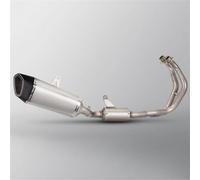 Para YZF-R7 Para MT07 Para FZ07 2014-2026 Silenciador Escape | Kit Completo Escape Motocicleta Cabezales Colector Tubo Para Conectar Y Silenciador Escape(Plata)