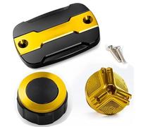 Para YZFR3 2015-2022 Tapa Protectora Del Depósito De Líquido De Frenos Delantero Y Trasero Para Motocicleta Accesorios RESPUNEKBAH(A set gold)