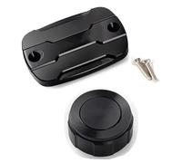 Para YZFR3 2015-2022 Tapa Protectora Del Depósito De Líquido De Frenos Delantero Y Trasero Para Motocicleta Accesorios RESPUNEKBAH(2 piezas Negro)