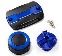 Para YZFR3 2015-2022 Tapa Protectora Del Depósito De Líquido De Frenos Delantero Y Trasero Para Motocicleta Accesorios RESPUNEKBAH(A set blue)