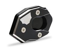 Para Z1000 Z1000R Z1000SX 2010-2022 Motocicleta CNC Pie Soporte Lateral Placa Ampliadora Placa De Soporte Almohadilla Ampliadora Cubierta De Soporte Lateral(Negro)