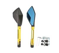 Para Z1000 Z750 ER-6F ER-6N CNC ALUMINIO Motocicleta Espejos Retrovisores Laterales 8mm 10mm Espejo Retrovisor(Oro)