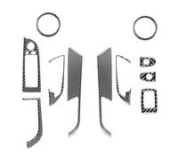 Para Z4 E89 2009-2016 11 Piezas Panel Puerta Coche Con Volante Izquierda Cubierta Interruptor Elevación Ventana Moldura Decorativa Fibra Carbono Equipamiento interior