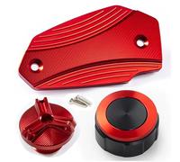 Para Z650 Z900 Z800 2013-2024 Tapa Protectora Del Depósito De Líquido De Frenos Delantero Y Trasero Para Motocicleta RESPUNEKBAH(A set red)