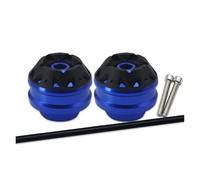 Para Z650 Z900 Z900RS Z900SE 2017-2023 Motocicleta CNC Protector De Rueda Eje Delantero Trasero Horquilla Deslizadores Tapa Almohadilla Deslizadores marco(Front Blue)