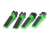 Para Z750R Z800 Z800E Z1000 Z1000R ZX-6R ZX-10R ZX6R ZX10R Estriberas Delanteras Traseras De Motocicleta Reposapiés Motocicleta(Verde)