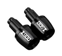 para Z900 2016-2024 Puños de Manillar universales Tapa de Extremos de Manillar Tapones de contrapeso Deslizante para manillares de Motocicleta Tapón de Extremo de Manillar de Motocicleta (Negro)
