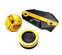 Para Z900 2017-2025 Protector Del Tapón De Llenado De Aceite Del Depósito Maestro Del Cilindro De Líquido De Freno De Motocicleta YTdhfDGJ(3-Gold)