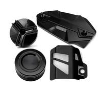 Para Z900 2017-2025 Protector Del Tapón De Llenado De Aceite Del Depósito Maestro Del Cilindro De Líquido De Freno De Motocicleta(4-Black)