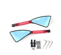 Para Z900 Z1000 Z800 Z750 Z650 Z300 Z250 Z125 Espejo Universal Para Motocicleta Espejo Retrovisor Lateral CNC(Red Big-Mirror)