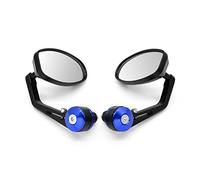 Para Z900 Z650 Z800 Para NINJA 250 300R 300 Z250 Z300 250R Espejos Laterales Para Motocicleta Espejo Retrovisor Con Extremo De Barra(Blue)