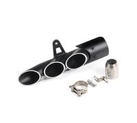 Para Z900 ZX6R Silenciador De Escape Para Motocicleta Fibra De Carbono Tubo De Escape De Escape Deslizante Doble Hacia Abajo(4)