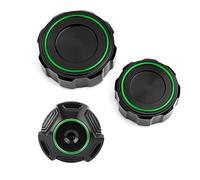 Para Z900RS Z900SE 2017-2025 Tapa Del Depósito De Líquido De Freno Delantero Y Trasero Para Motocicleta Tapa De Llenado De Aceite De Motor CNC QAQMHVCVB(A Set-Green)