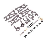 Para ZD DBX-10 1/10 Cubierta Dirección Balancín Metal Juego 5 Piezas Coches Control Remoto Vehículos Oruga Accesorios Mejoras Y Reemplazos Accesorio RC(Gray)