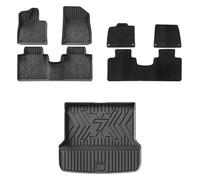 para Zeekr 7X 5 Asientos 2024 2025 Suelo Coche Y Revestimientos Carga Almohadilla Maletero TPE Accesorios Repuesto Antideslizantes Todo Tipo Clima Coche Esterillas(Double 7pcs LHD)