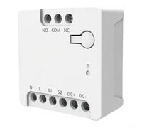 Para zigbee 3.0 relé de contacto seco MINI-ZBD, interruptor inteligente | para puerta de garaje, calderas y válvulas, AC/DC 12-48V, NO/NC, blanco